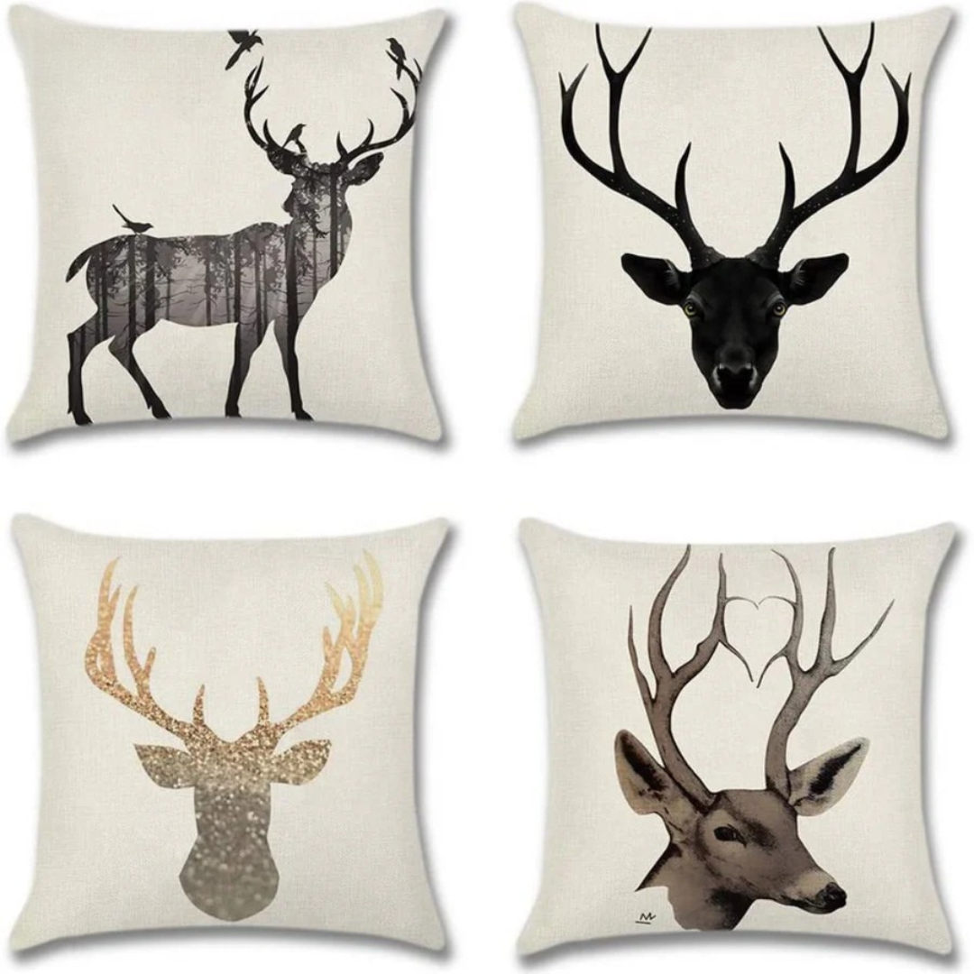 Cushion Cover Forest Deer pack of 4