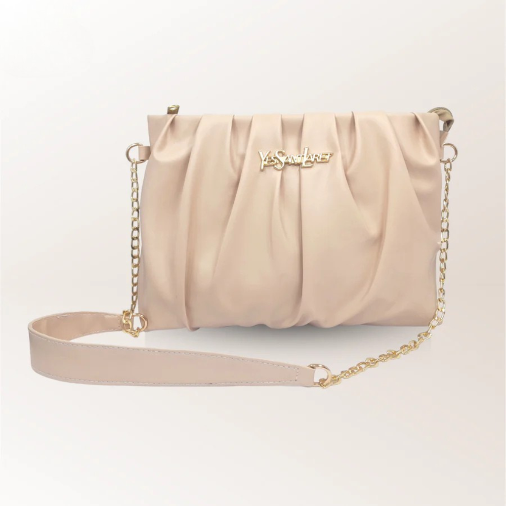 Wavy Handbag Beige