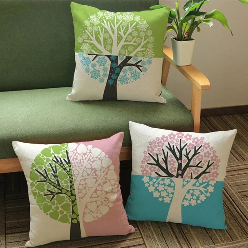 Cushion Covers Snowflake Tree Pack 3