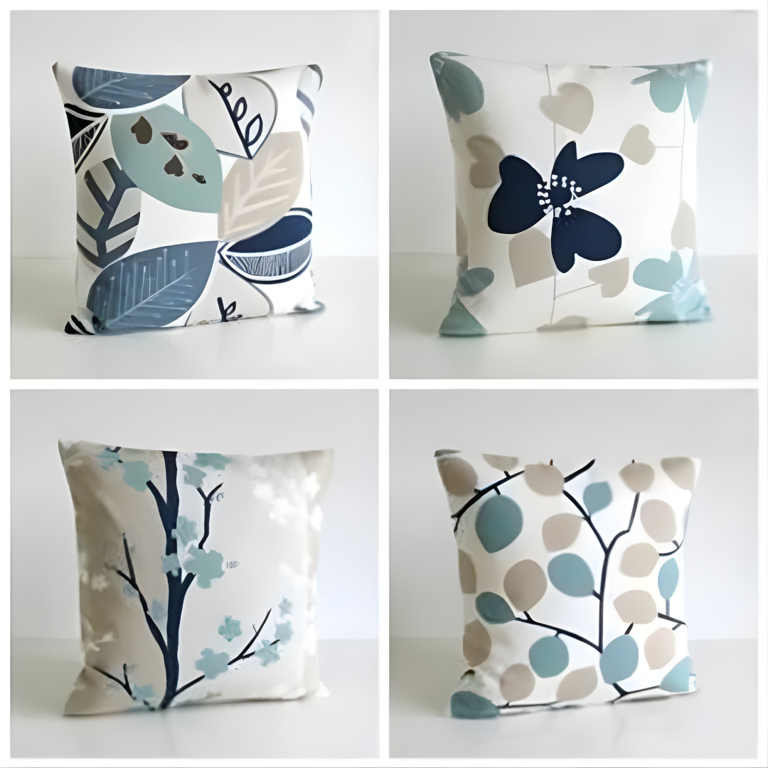 Cushion Covers Duck Egg Pillow Pack of 4