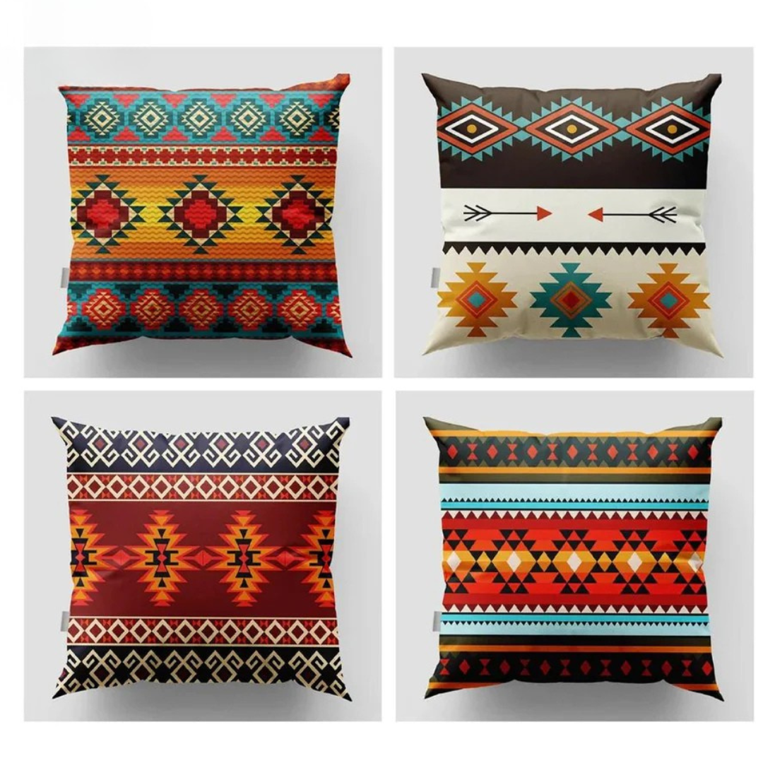 Cushion Covers Traditional Style Maroon pack of 4