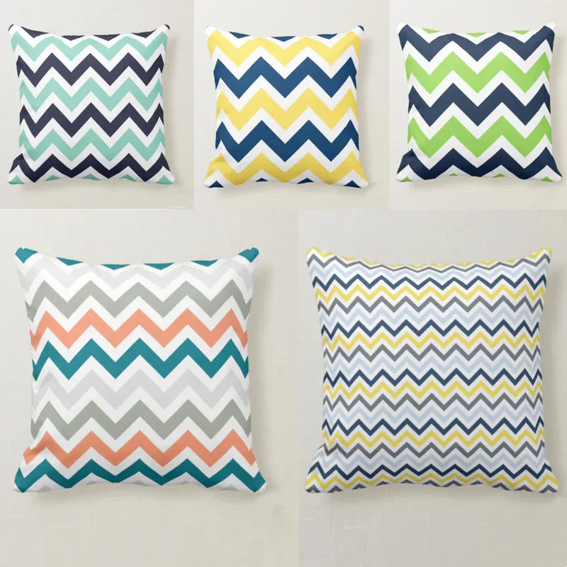 Cushion Covers Chevron Zigzag Pack of 4