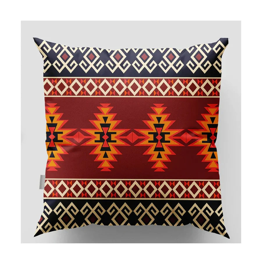 Cushion Covers Traditional Style Maroon pack of 4
