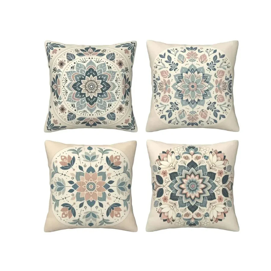 Cushion Covers Boho Chic Pack of 4